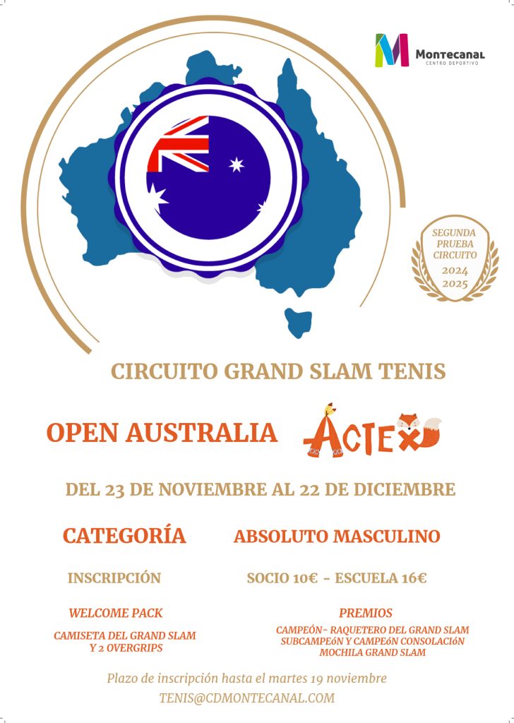 Open Australia Actex de tenis